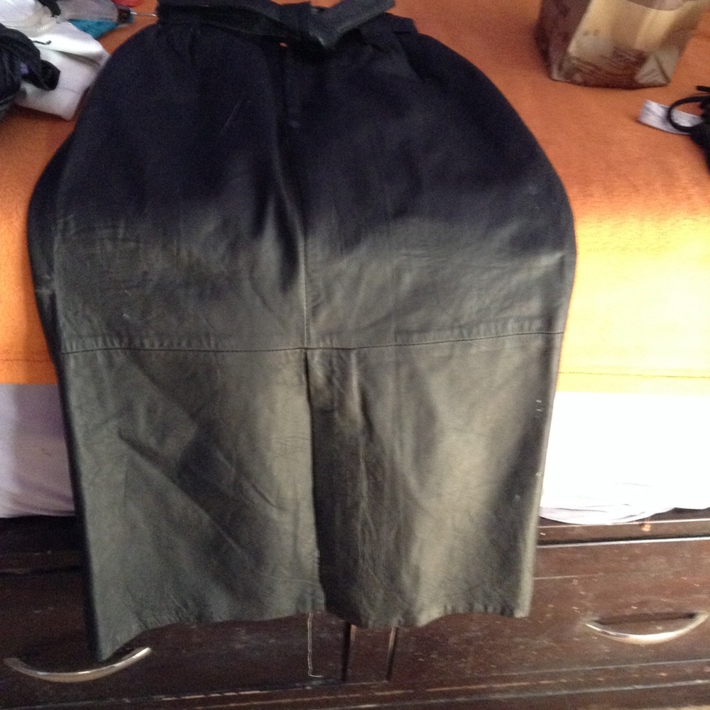 Anatolia designer leather skirt